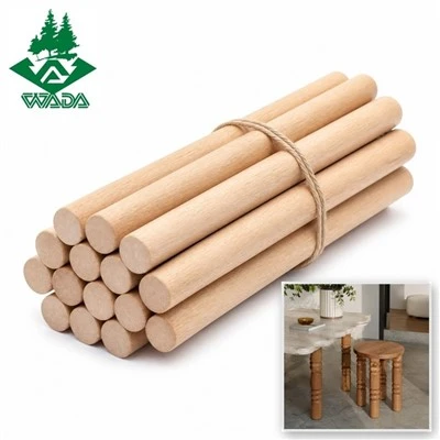 Palo de madera cilíndrico