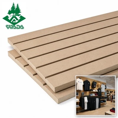 MDF Slatwall para exhibición minorista